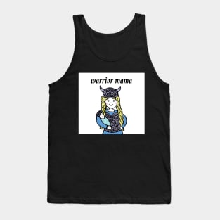 Warrior mama - blonde Valkyrie mom Tank Top